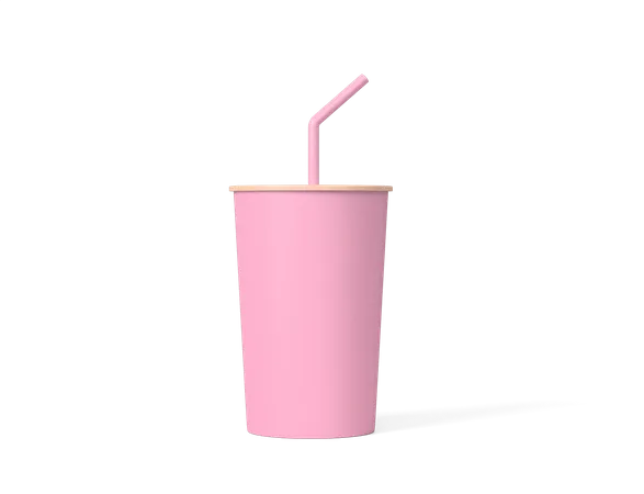 Vaso de plastico  3D Icon