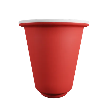 Vaso de plastico  3D Icon