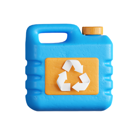 Recycling von Plastikkanistern  3D Icon