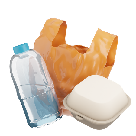 Plastik-Müll  3D Icon