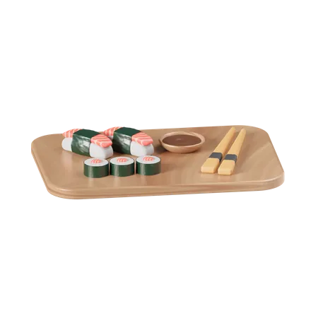 Plat de sushi  3D Icon