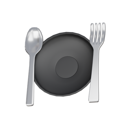 Plat de repas  3D Icon