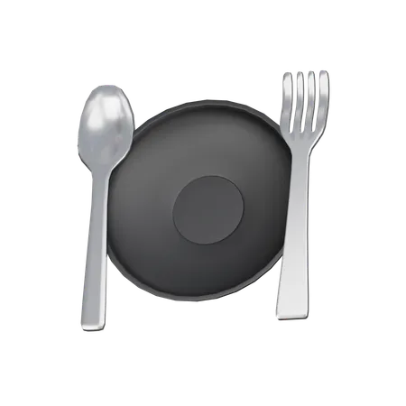 Plat de repas  3D Icon