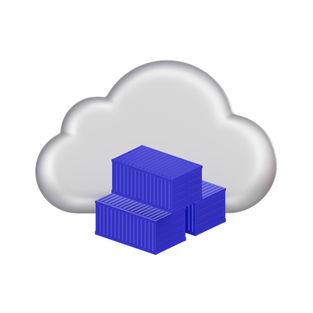 Plataforma de contenedores en la nube  3D Icon