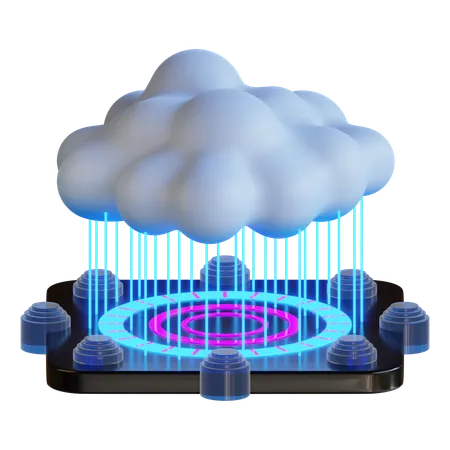 Plataforma de inteligencia artificial en la nube  3D Icon