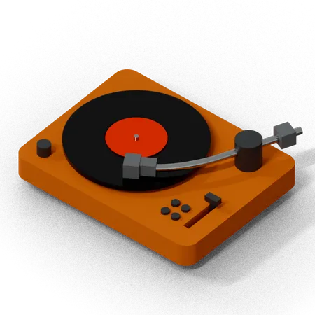 Toca discos  3D Icon