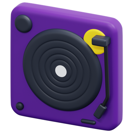 Toca discos  3D Icon