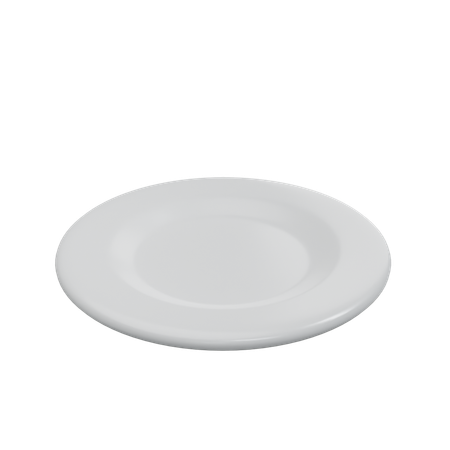 Plate  3D Icon