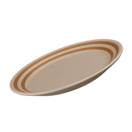 Plate  3D Icon