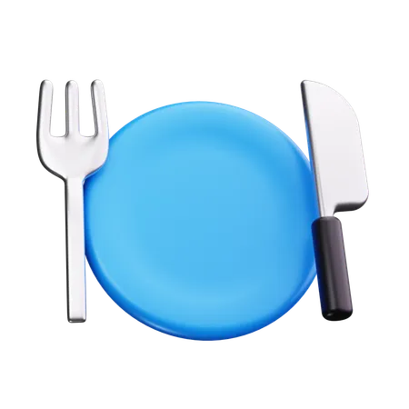 Plate  3D Icon