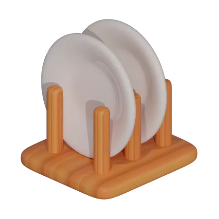 Plate  3D Icon