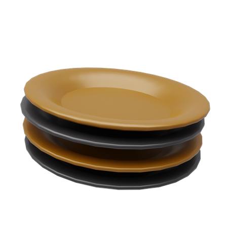 Plate  3D Icon