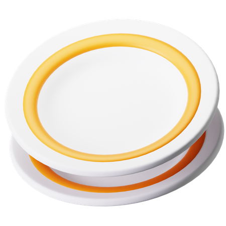 Plate  3D Icon