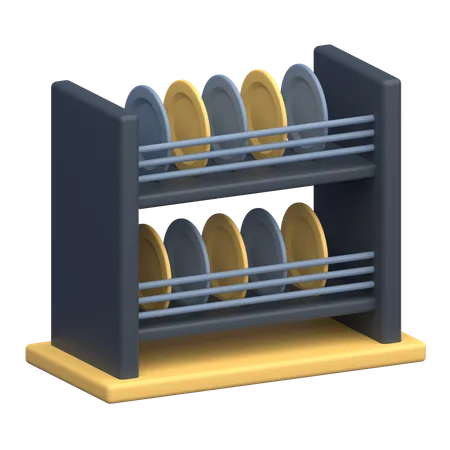 Plate rack  3D Icon