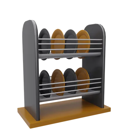 Plate rack  3D Icon