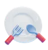 PLATE SPOON FORK