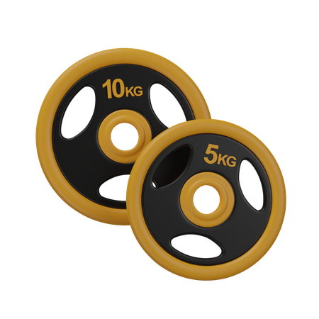 Plate Weight  3D Icon