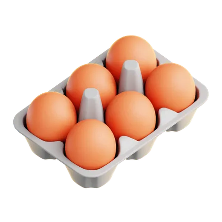 Plateau à œufs  3D Icon