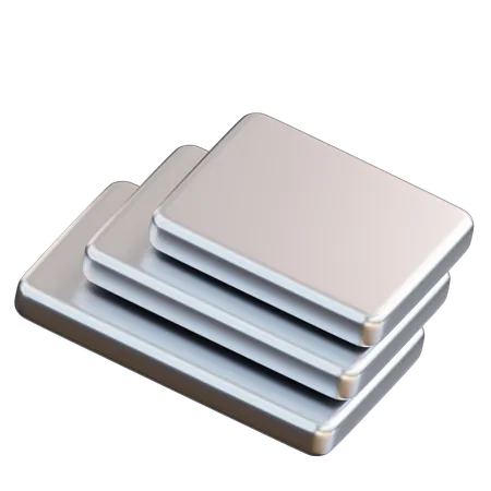 Plateau en aluminium  3D Icon