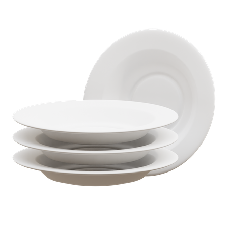 Plates  3D Icon