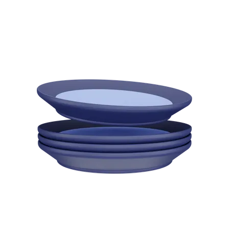 Plates  3D Icon