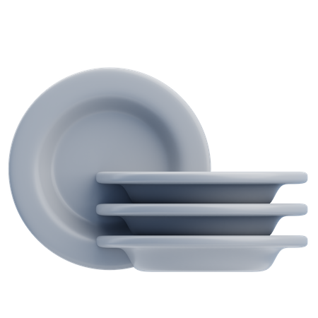 Plates  3D Icon