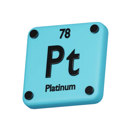 Platinum Element 3 D Icon 3D Icon