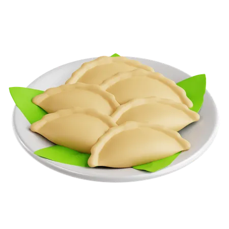 Plato de bola de masa  3D Icon