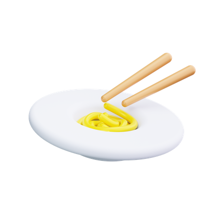 Plato de pasta  3D Icon