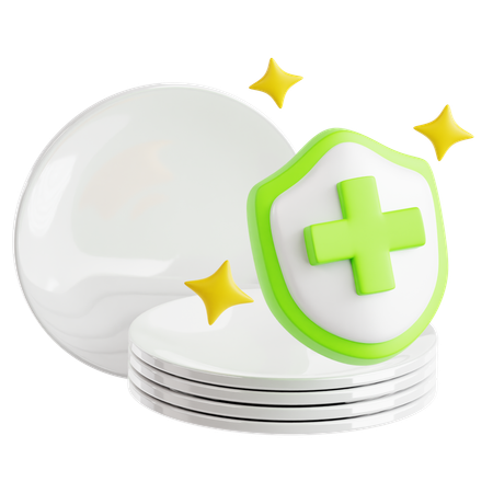 Platos limpios  3D Icon