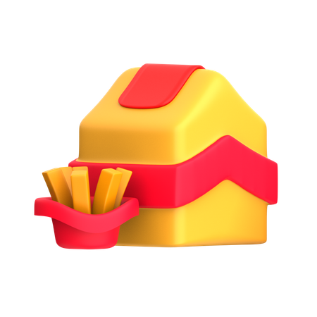 Nourriture à emporter  3D Icon