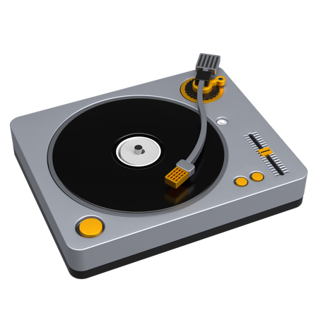 Plattenspieler-DJ  3D Icon