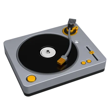 Plattenspieler-DJ  3D Icon