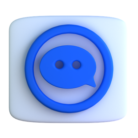 Plaudern  3D Icon