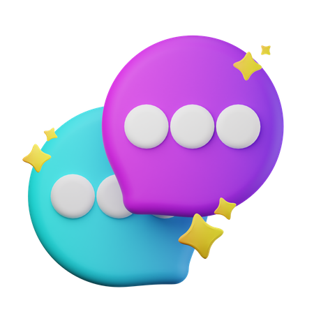 Plaudern  3D Icon