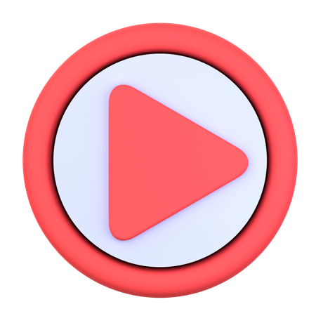 Play Button  3D Icon