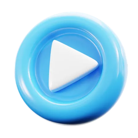 Play button  3D Icon