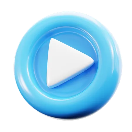 Play button  3D Icon