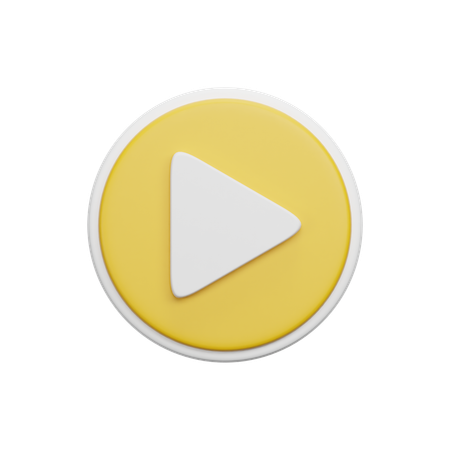 Play Button  3D Icon