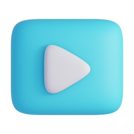 再生ボタン  3D Icon