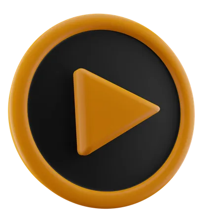 Play Button  3D Icon