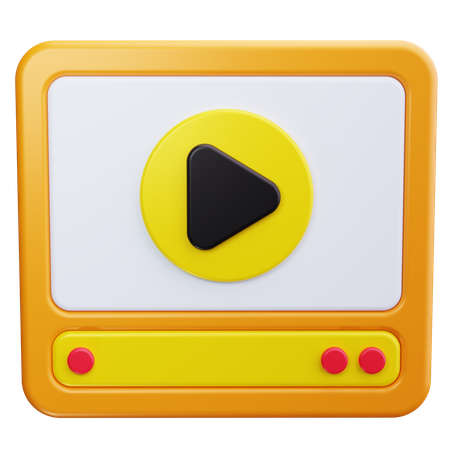 Play Button  3D Icon