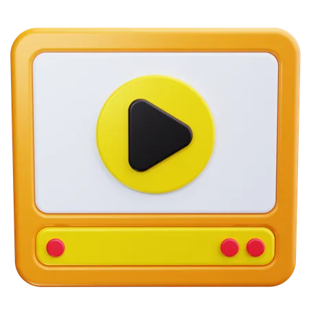 Play Button  3D Icon