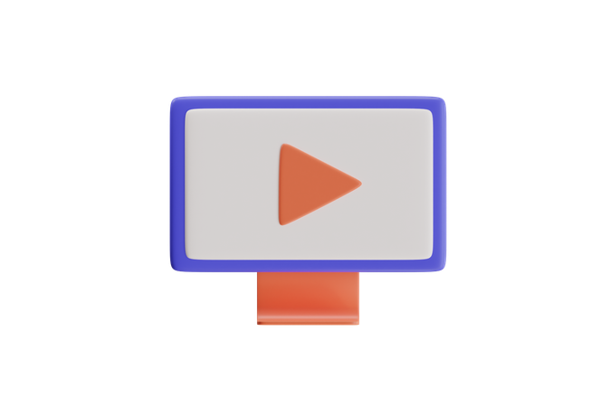 Play Button  3D Icon