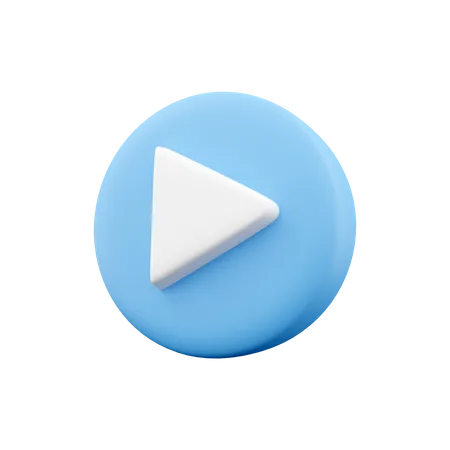 Play Button  3D Icon