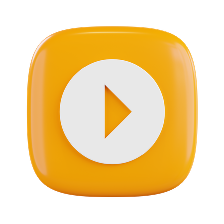 Play Button  3D Icon