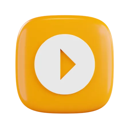 Play Button  3D Icon