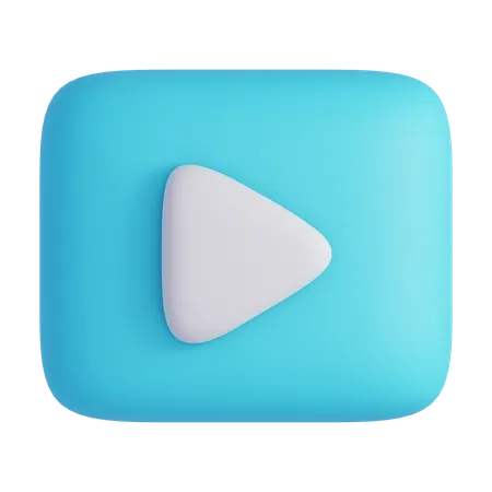 Play Button  3D Icon