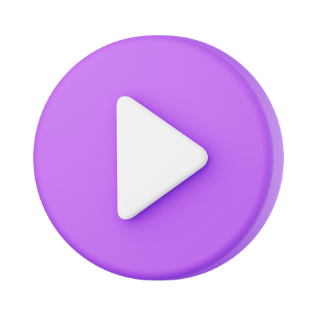 Play button  3D Icon