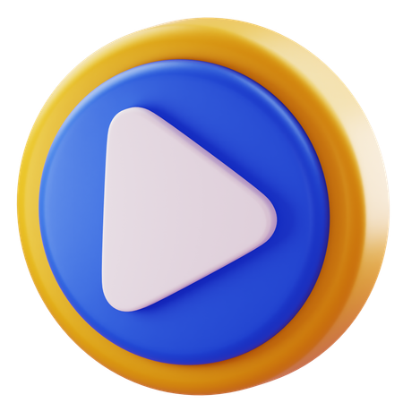 Play button  3D Icon